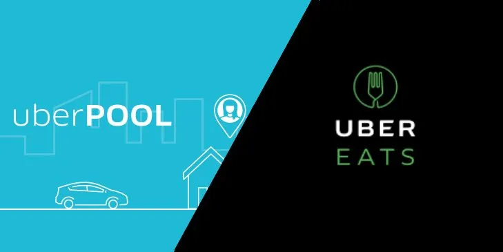 UberPOOL e UberEats